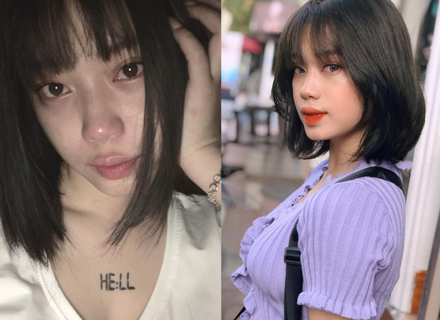 Cụ thể, trong loạt của mình, Trang Nguyễn chuyển từ mặt mộc sang gương mặt sau makeup ấn tượng, cá tính không vừa.