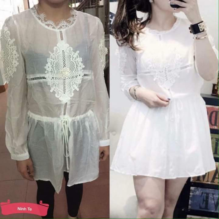 Khi món đồ hằng móng ngóng về tới tay, Tuyết Nhung mang ra thử thì mới tá hoả vì từ form dáng, chất liệu đến kiểu dáng đều khác xa quảng cáo, xấu đến mức không thể chấp nhận.