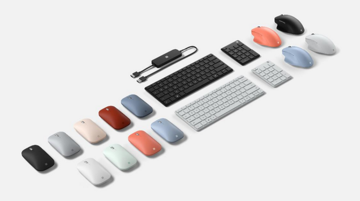 Microsoft cũng tung ra các phụ kiện Surface mới, bao gồm Bàn phím nhỏ gọn giá 69 USD, Bảng số 24 USD và bộ hiển thị không dây 4K giá 69 USD để chiếu các thiết bị Windows lên màn hình lớn hơn.