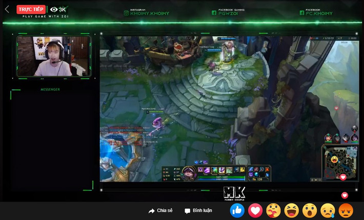 Mỗi khi xuất hiện trên sóng stream, Khởi My lại thu hút lượng người xem khủng với phong cách stream hài hước, gần gũi.