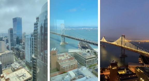 Bảo Linh cho biết, căn hộ của gia đình ở tầng 37 nên có view nhìn xuống toàn thành phố. Ảnh chụp màn hình