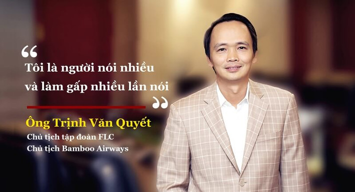 Đại gia Trịnh Văn Quyết tự nhận mình "là người nói nhiều và làm gấp nhiều lần nói”. Ảnh: Tapchidoanhnhan