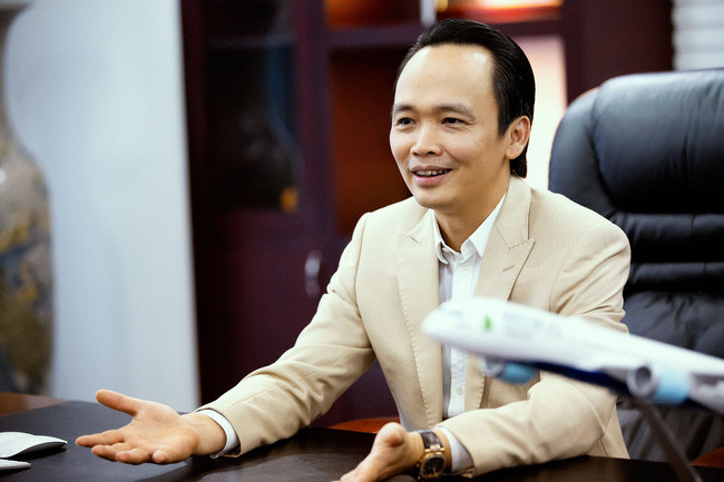 Ông nói: “Theo tôi, kinh doanh giống như leo núi, và FLC vẫn chưa leo tới đỉnh, nên chúng tôi cần tiếp tục mở rộng đầu tư vào các lĩnh vực khác để tạo ra lợi nhuận cho tập đoàn". Ảnh: VTV