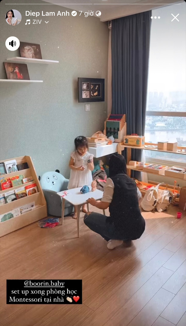 Mới đây, khán giả nhận ra Diệp Lâm Anh bắt đầu cuộc sống mới tại nhà riêng sau 3 năm sinh sống bên nhà chồng. Ảnh: Instagram
