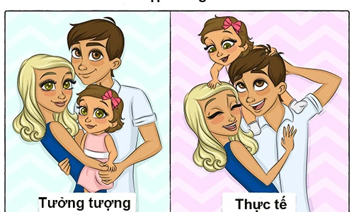 Chùm ảnh hài hước về cuộc sống hôn nhân khi có con