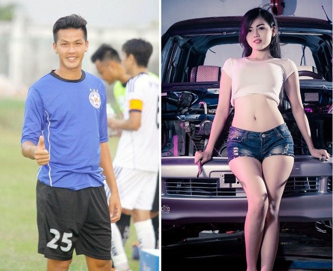 Chàng thủ môn khoác áo CLB Đà Nẵng Lê Văn Hưng cũng từng có thời gian gắn bó với cô bồ hot girl Helen Phạm khá nổi tiếng trên cộng đồng mạng. Helen Phạm quê Quảng Nam và từng tâm sự mình và người yêu cũ Văn Hưng có điểm tương đồng như cùng mất bố khi còn rất nhỏ.