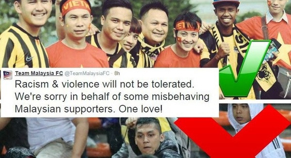 Phần lớn những phản ánh của cư dân mạng Việt Nam về vụ việc vừa qua được cư dân mạng Malaysia tiếp thu một cách khá khiêm nhường. Không có tình trạng cãi, chửi nhau giữa các fan hai đội bóng.