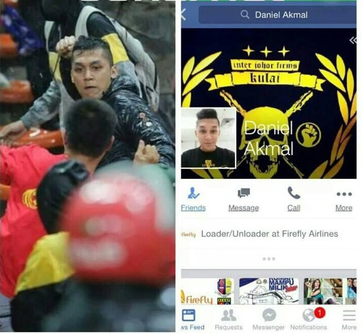 Về phía cư dân mạng Việt, họ đã nhanh chóng tìm ra trang cá nhân được cho là của thanh niên Malaysia đang giơ tay đánh CĐV Việt Nam với thái độ rất hung hãn trong bức ảnh, khiến CĐV Việt Nam phẫn nộ.
