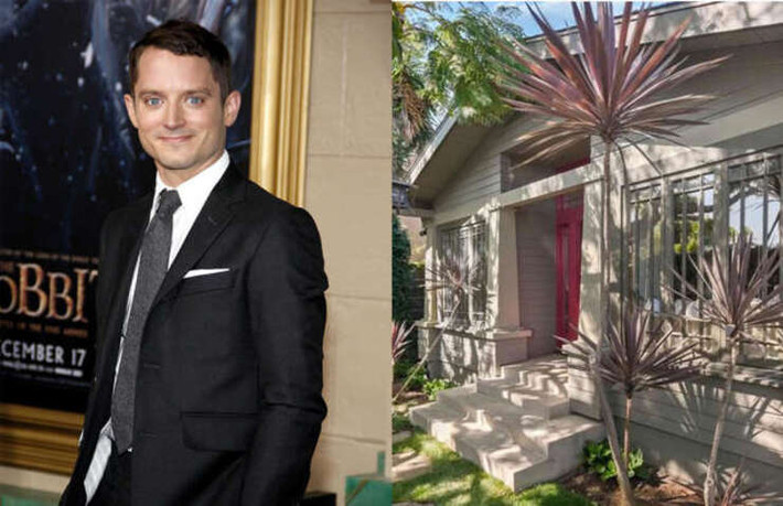 Elijah WoodĐược biết đến với vai chính Frodo trong loạt phim Chúa tể những chiếc nhẫn, nam diễn viên Elijah Wood đã mua ngôi nhà nhỏ này ở Venice, Los Angeles với giá 1,2 triệu USD vào năm 2004.