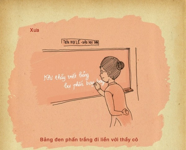Có lẽ đến mãi về sau, hình ảnh bảng đen, phấn trắng vẫn là biểu tượng của nhà giáo...