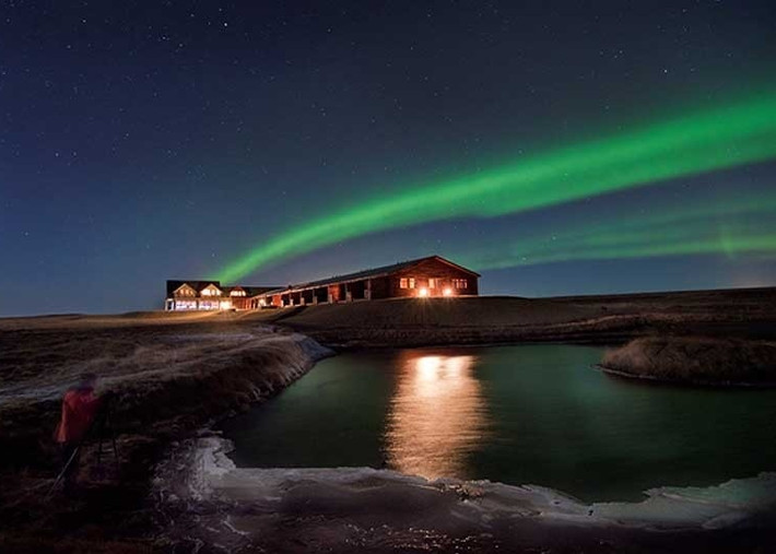 Khách sạn Rangá, Iceland Cách thủ đô Reykjavik 2 giờ đi xe, khách sạn Rangá là nơi lý tưởng để du khách chiêm ngưỡng trò chơi ánh sáng của tạo hóa.
