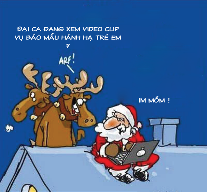 Vụ việc bảo mẫu hành hạ trẻ em gây chấn động dư luận gần đây cũng khiến ông già Noel "sốt xình xịch".