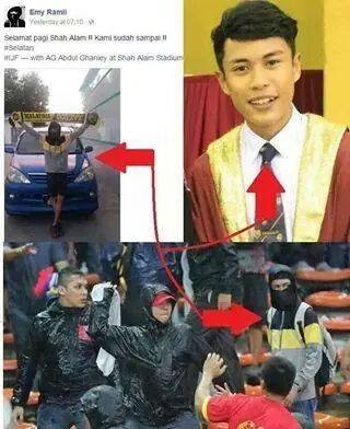 Cảnh sát Malaysia sẽ theo dõi tất cả những cá nhân liên quan đến vụ gây rối ở sân Shah Alam. Điều này được thực hiện theo mục 147 của Bộ luật hình sự của Malaysia dành cho những kẻ gây bạo loạn.