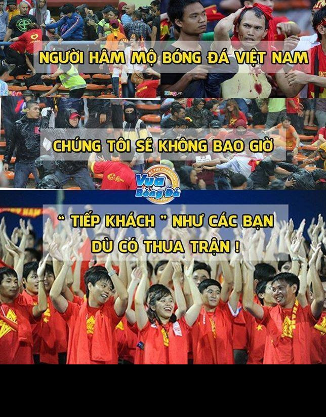 Vì vậy, theo họ, cách ứng xử tốt nhất của các CĐV Việt Nam là nên tỏ ra thân thiện, cởi mở, quên đi chuyện cũ và hết mình cho tinh thần bóng đá, thể thao cao thượng.