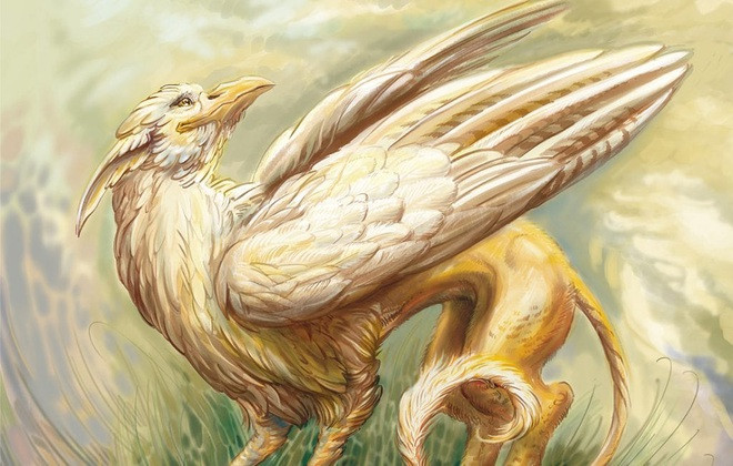 Nhấn để phóng to ảnh Griffin. Griffin là sinh vật thần thoại Hy Lạp được miêu tả là quái vật lai giữa sư tử và đại bàng, với mình là sư tử còn cánh và đầu là đại bàng. Truyền thuyết nói rằng, Griffin là vua của tất cả các loài động vật. Vì cơ thể chúng là sự pha trộn của chúa sơn lâm và vua của loài chim. Griffin thường xuất hiện trong các tác phẩm văn học, các bản vẽ thời Hy Lạp thời cổ đại.