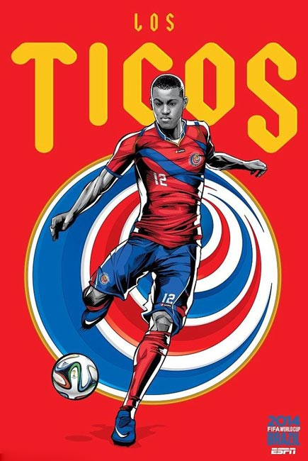 Đại diện Nam Mỹ Costa Rica chọn Joel Campbell là người đại diện.
