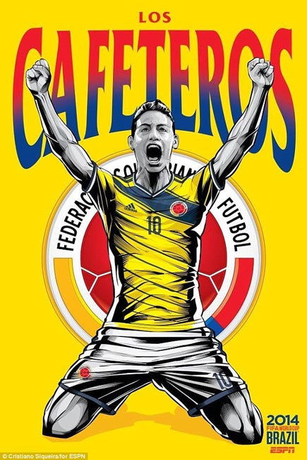 James Rodriguez là một cầu thủ còn rất trẻ nhưng với việc thi đấu thành công trong màu áo AS. Monaco, chàng tiền vệ này được chọn làm đại diện cho ĐT Colombia.