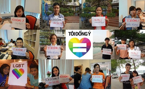 Ngày hội “Tôi đồng ý” nhằm kêu gọi mọi người ủng hộ hôn nhân đồng giới ở Việt Nam nhận được sự quan tâm của hàng chục ngàn bạn trẻ trên khắp cả nước.