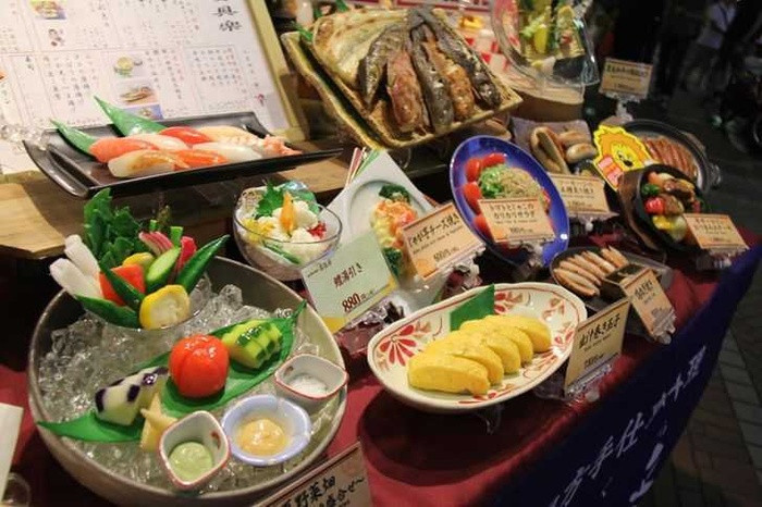 Đa số các nhà hàng Nhật Bản đều có menu nhựa mô phỏng thức ăn.