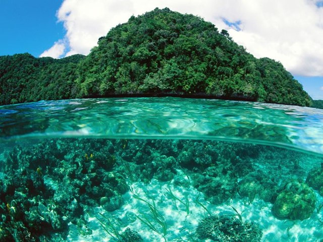 8. Quần đảo đá, Palau. Đối với nền văn minh nhân loại hiện đại, Quần đảo đá là một khu vực xa xôi và bí ẩn của thế giới. Tuy nhiên, vào một thời điểm nào đó trong vài nghìn năm qua, chúng ta có thể chắc chắn rằng con người đã đặt chân đến chúng. Chúng ta biết điều này bởi vì các nhà khảo cổ học đã tìm thấy bằng chứng về cái gọi là 'người tí hon' - một nhánh của loài người từng sống ở đó.