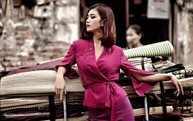 Trước khi đến với cuộc thi, Ngọc Bích là gương mặt khá quen của làng mẫu phía Bắc.