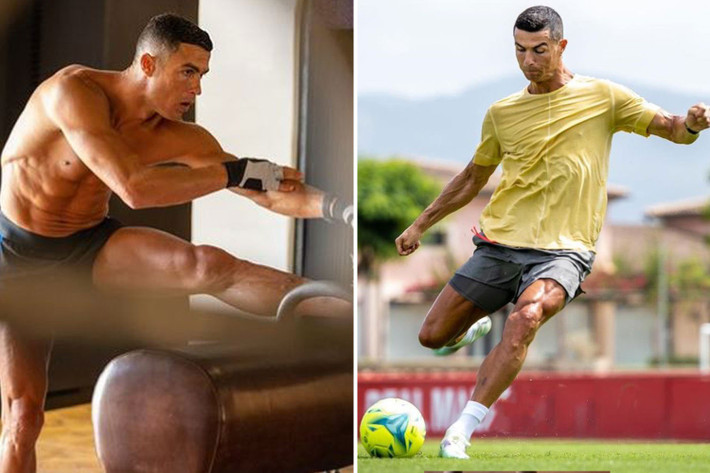 Ở tuổi 37, Ronaldo vẫn có thể trạng ấn tượng. Anh đá chính 34 trận và ghi 24 bàn cho Man Utd ở mùa giải vừa qua. Giữ gìn vóc dáng là phần quan trọng để Ronaldo có sức khỏe phục vụ công việc. "Hãy tập thể dục bất cứ khi nào bạn có thể. Đơn giản như việc tập cơ bụng trước khi đi ngủ hoặc lúc vừa thức dậy", Ronaldo từng nói với FourFourTwo.