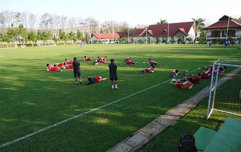 Ngoài sân tập, tại học viện HAGL còn có những sân bóng mini để các cầu thủ có thể thi đấu với nhau, tự tập luyện riêng biệt. Ảnh: Thethao247.