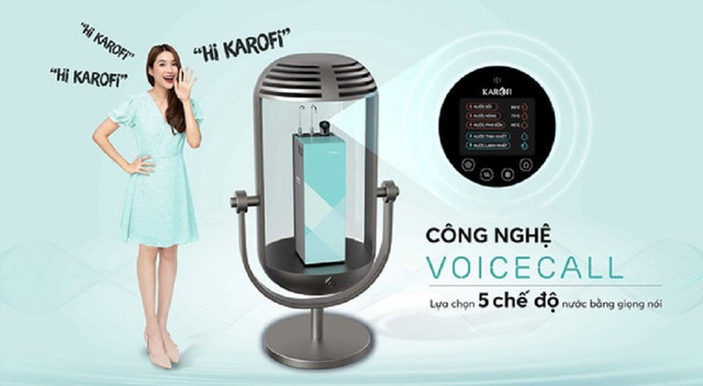 Trợ lý ảo Karofi với công nghệ VoiceCall giúp điều khiển máy lọc nước theo nhu cầu rất tiện lợi. loc-nuoc.jpg