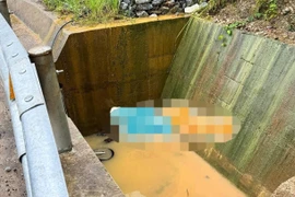 Tá hỏa phát hiện chiếc xe máy cùng thi thể người đàn ông dưới mương nước