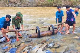 Hủy nổ thành công quả bom nặng khoảng 250kg còn nguyên kíp nổ