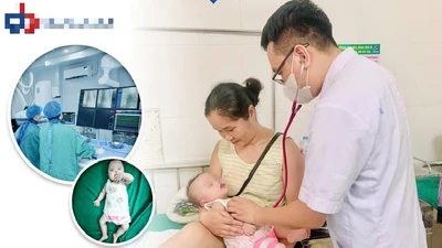 Tìm lại giấc ngủ cho bé 7 tháng tuổi không thể nằm ngửa vì dị tật tim