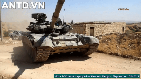 Trong cuộc chiến tại Syria, Nga chỉ chuyển giao một số lượng nhỏ xe tăng T-90A cho Syria nhằm mục đích đánh giá hiệu quả thực chiến của loại khí tài này.