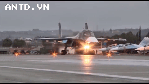 Su-34 là một trong những chiến đấu cơ tham chiến sớm nhất khi Nga quyết định can thiệp vào chiến trường Syria.