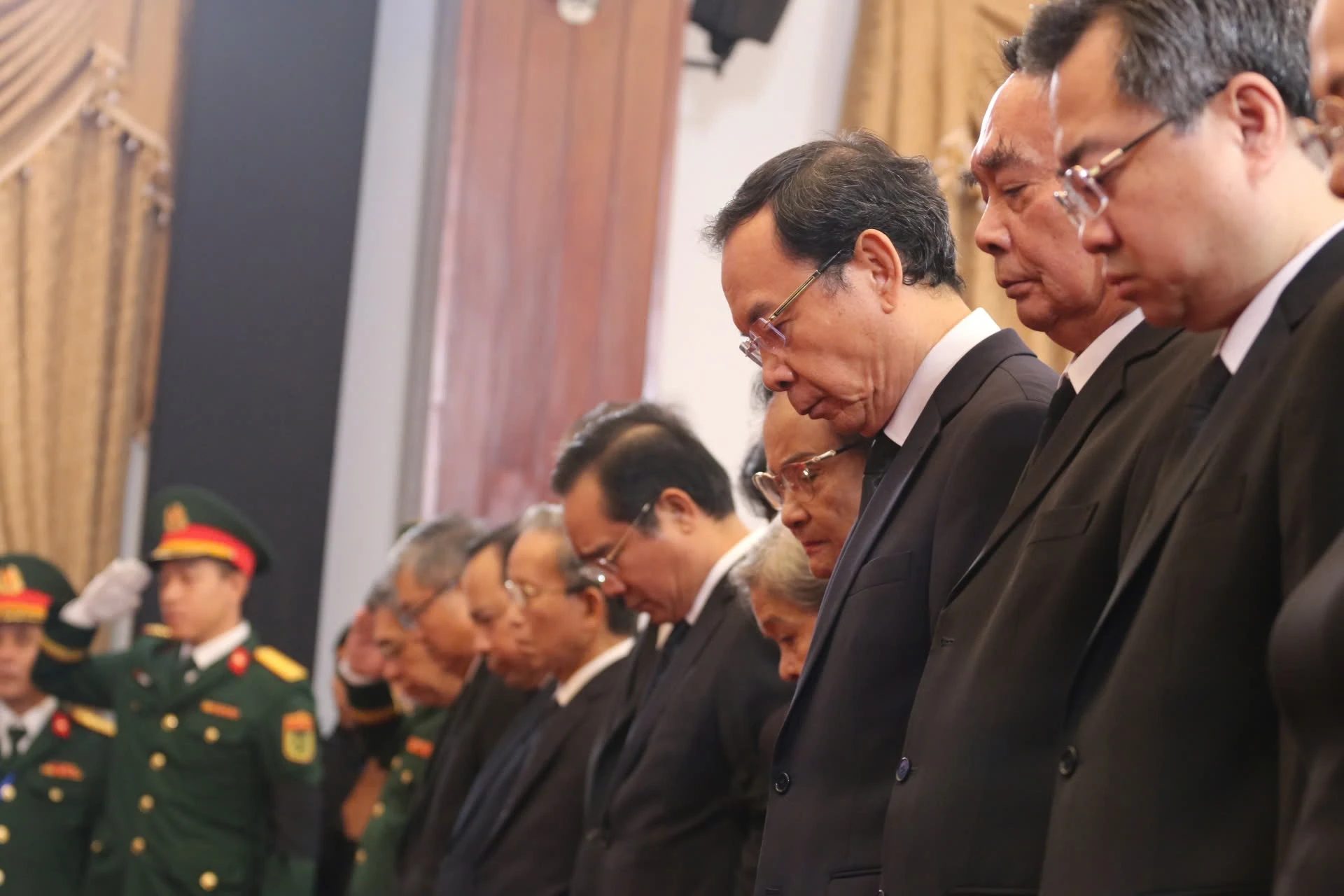 Trọng thể lễ viếng nguyên Chủ tịch nước Trần Đức Lương tại TP HCM