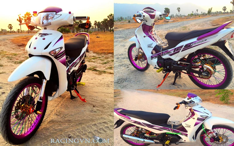 Honda Future Neo "độ kiểng" hơn 100 triệu tại An Giang