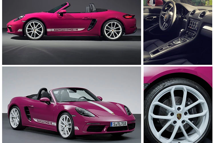 Porsche 718 Boxster Style Edition màu hường khiến chị em “rụng trứng“