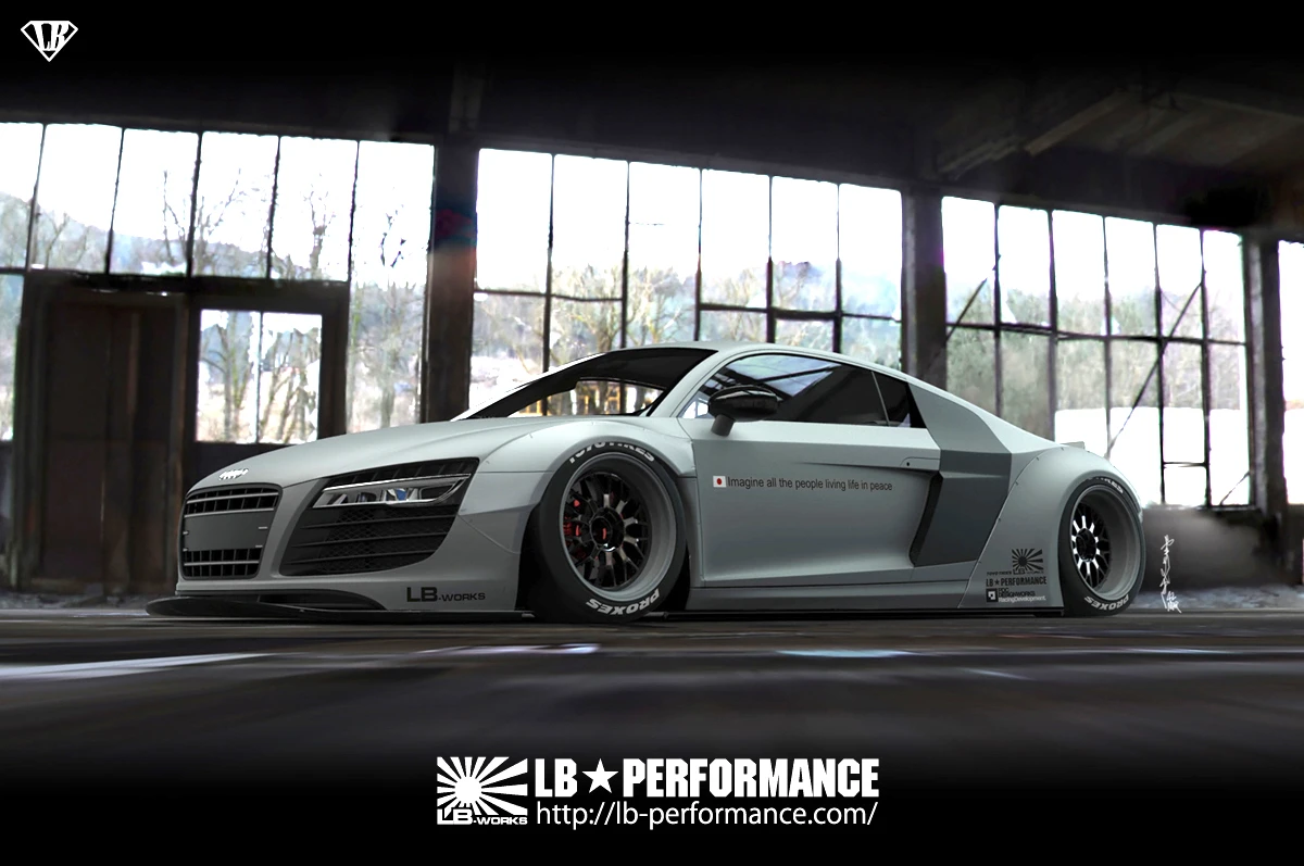 Audi R8 “dữ dằn” với gói độ Liberty Walk hơn nửa tỷ