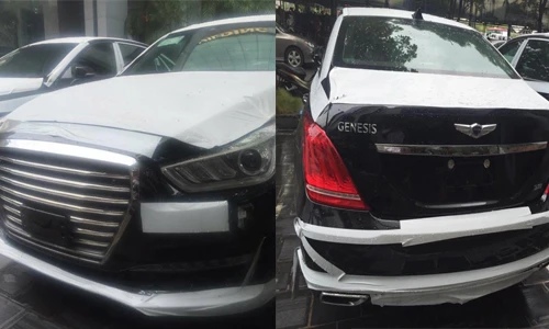 Sedan hạng sang Hyndai Genesis G90 xuất hiện tại Hà Nội