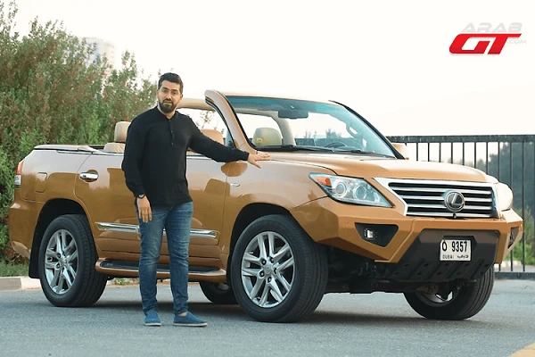 Dân chơi "cắt mui" xe sang Lexus LX570 trần trụi để... chơi chim