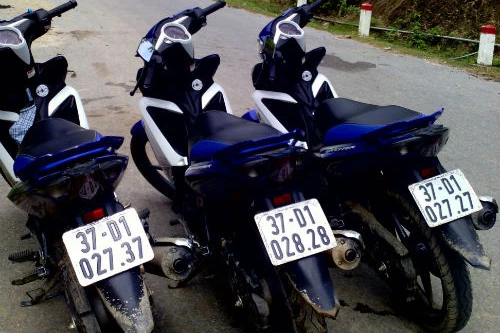 Dàn “xế nổ” Exciter 135 biển tứ quý siêu khủng tại VN