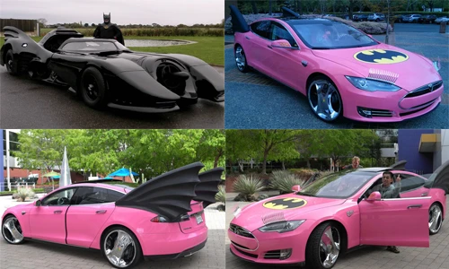 Ôtô điện Tesla Model S "chất chơi" phong cách người dơi