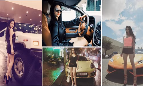 Điểm mặt dàn siêu xe tiền tỷ của hotgirl Huyền Baby