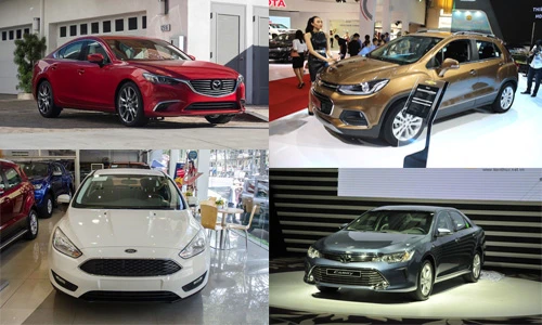 Loạt ôtô vừa giảm giá cả trăm triệu tại Việt Nam 