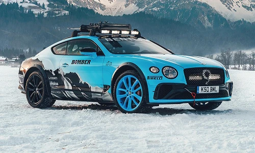 Ngắm xe đua chạy trên băng - Bentley Ice Race Continental GT 