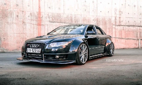 Xế sang Audi A4 đời 2004 độ widebody siêu hầm hố ở Sài Gòn