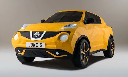Chi tiết crossover Juke bằng giấy "cực độc" của Nissan