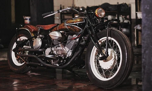 Thợ Hà Nội độ "xế nổ" Yamaha Virago 250 cũ siêu ấn tượng