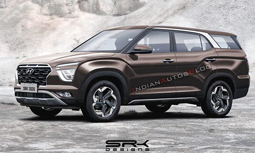 Hyundai Creta 7 chỗ, giá rẻ lần đầu tiên chạy trên đường phố