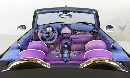 Ngắm nội thất MINI Cabriolet độ sắc tím xa hoa