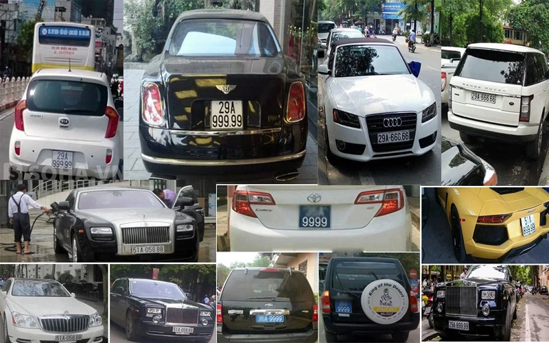 Điểm mặt xế sang “dùng chung” biển khủng gây sốt tại VN